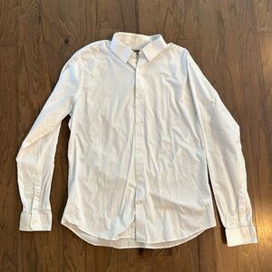 Express polka dot dress shirt - large - fitted